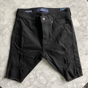 COPY - Hollister black denim shorts